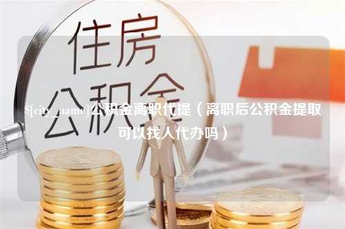 保亭公积金离职代提（离职后公积金提取可以找人代办吗）