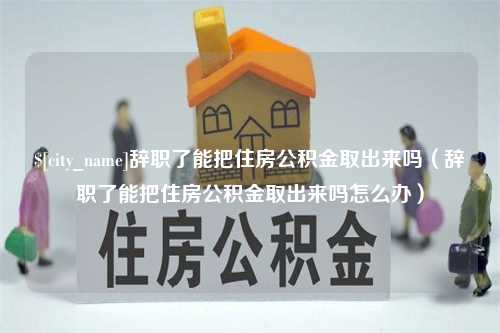 保亭辞职了能把住房公积金取出来吗（辞职了能把住房公积金取出来吗怎么办）